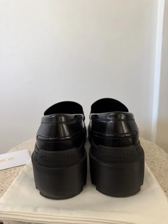 Christian Dior CalfSkin Code Lug Platform Loafer - Picture 4 of 7